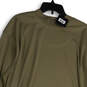 NWT Mens Green Long Sleeve Round Neck Pullover Activewear T-Shirt Size XXL image number 3
