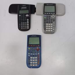 Bundle of 3 Assorted Texas Instrument Calculators