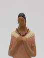 Tall Woman w/ Necklace Pottery Sculpture Figure image number 6
