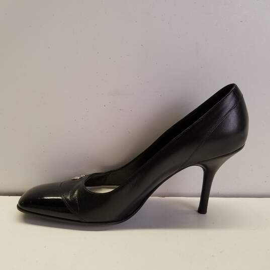 Via Spiga Black Leather Stiletto Pump Heels Shoes Size 8 M image number 2