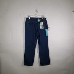 NWT Womens Relaxed Fit Stretch Stone Wash Straight Leg Jeans Size 14M alternative image
