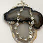 Designer Kendra Scott Gold-Tone Clear Crystal Cut Stone Chain Bracelet image number 1