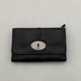 NIB Womens Black Leather Various Card Slots Multipurpose Trifold Wallet alternative image