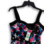 NWT Womens Multicolor Floral Sleeveless Short Fit & Flare Dress Size Large image number 3