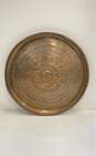 Copper Wall Art South Asia 29.5 Inch Hand Crafted /Engraved Copper Plate image number 1