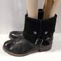 Clarks Women's Volara Black Leather Slip On Boots Size 9 image number 3