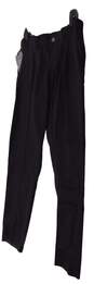 NWT Mens Black Flat Front Pockets Straight Leg Formal Dress Pants image number 1