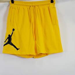 Air Jordan Men Yellow Sweat Shorts L NWT