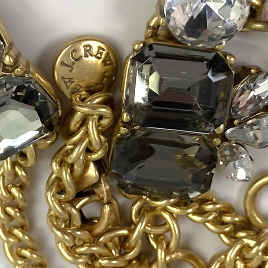 Designer Swarovski Gold-Tone Clear Rhinestone Fashionable Stud Earrings image number 4
