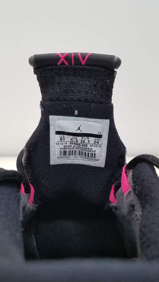 Air Jordan 654969-028 GS Retro 14 Hyper Pink Size 6Y Women's 7.5 image number 7