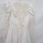 Embroidered Sheath Wedding Dress with Train Waist 24in Chest 32in image number 4