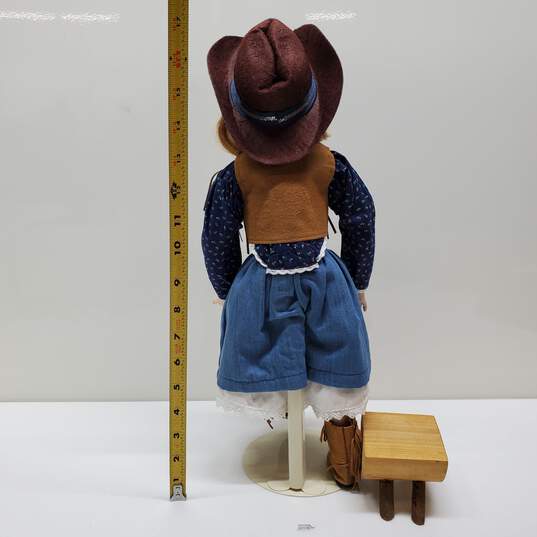 Hamilton Collection Savannah Connie Johnston Porcelain Doll, Cowgirl 17.5in Tall IOB image number 3