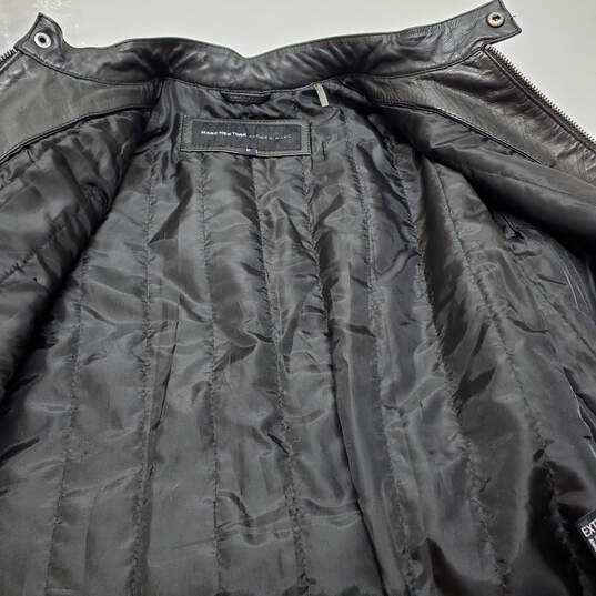 Andrew Marc New York Black Leather Jacket Men's M image number 3