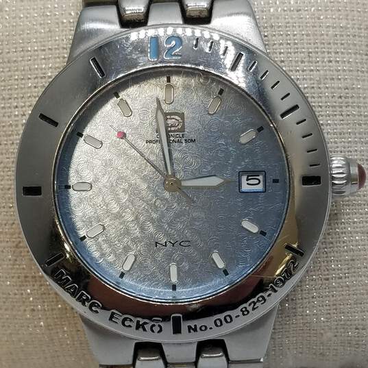 Marc Ecko NYC E8500G2 40mm Chronicle Professional 50M Non Stop Date Watch 142.0g image number 2