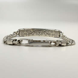 Designer Brighton Silver-Tone Sisters Engraved Curb Chain Bracelet alternative image