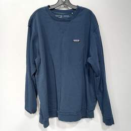 Patagonia Men's Blue Sweatshirt Size XXL