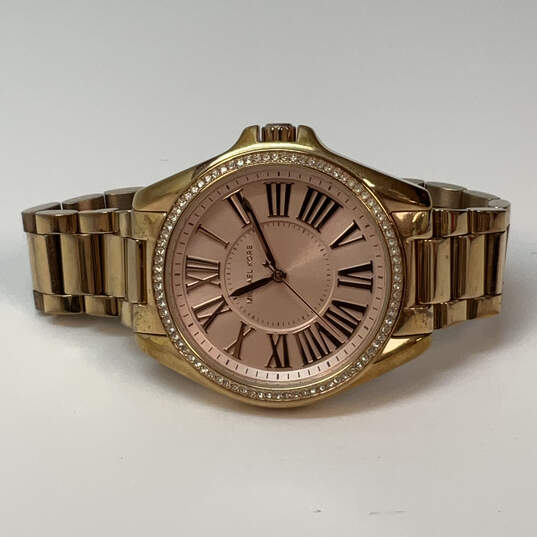 Designer Michael Kors MK-3569A Gold-Tone Stainless Steel Analog Wristwatch image number 3
