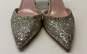 Kate Spade Glitter Tipped Slingback Heels Silver 8 image number 4