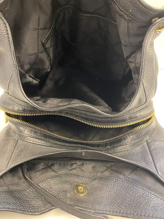 Micheal Kors Black Leather Tote Bag image number 6
