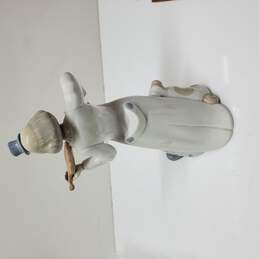 Porcelain Clown Figurine Playing Violin w/ Dog Valencia Spain alternative image