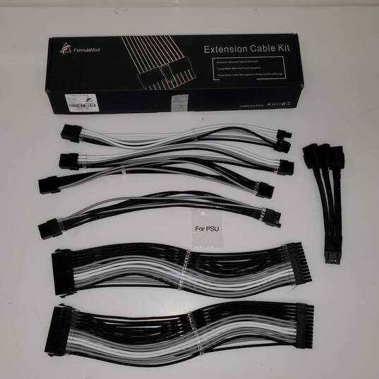 Untested Formula Mod Computer Extension Cable Kit Compatible w/ All Power Supplies P/R image number 1