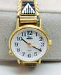 Tim Bedah Navajo 14K Yellow Gold Stone Inlay Watch Tips On Timex Quartz Watch 21.7g image number 3