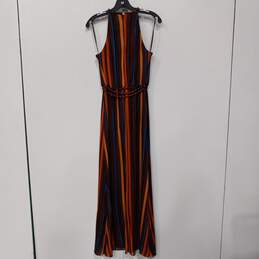 White House Black Market Women's Multicolor Stripe Spaghetti Strap Maxi Dress 6 alternative image