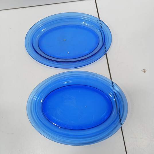 Hazel Atlas Moderntone Cobalt Blue Depression Glass Dishes image number 3