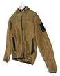 Sherpa Men's Brown Long Sleeve Zipped Pockets Full Zip Hoodie Size Large image number 2