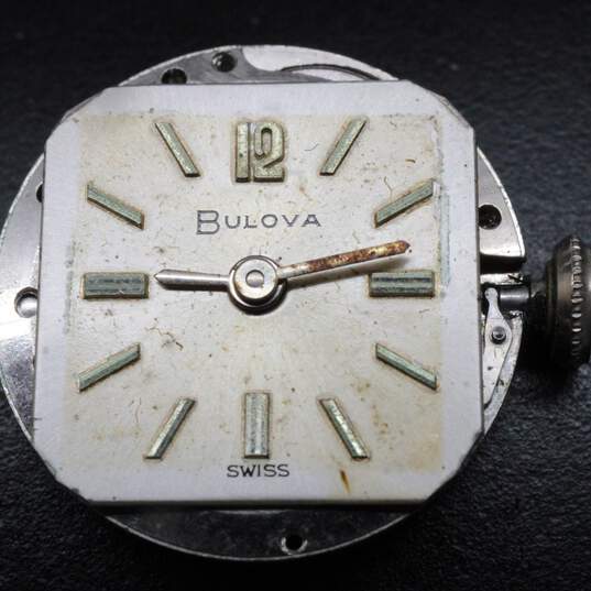 Vintage Bulova 17 Jewel Watch W/ Sterling Silver Watch Tips - 19.59g image number 3