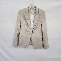 Joie Beige Cotton Blazer Jacket WM Size S NWOT