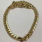 Designer J. Crew Gold-Tone Lobster Clasp Classic Curved Link Chain Necklace image number 3