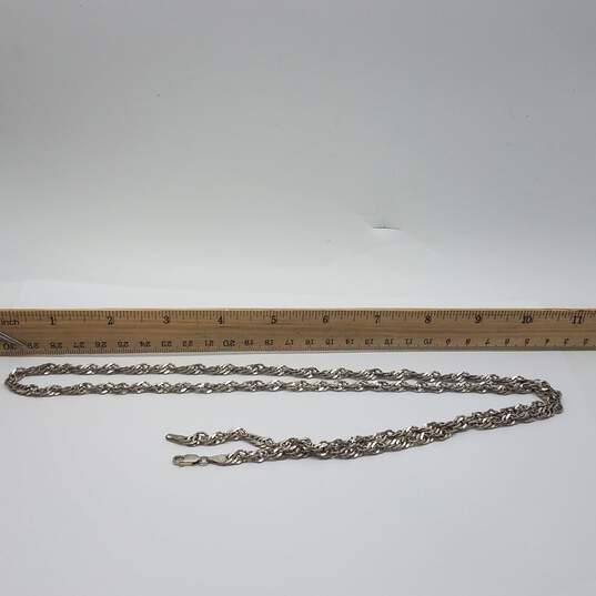 Milor Sterling Silver Twisted Chain 36 Inch Necklace 36.5g image number 6