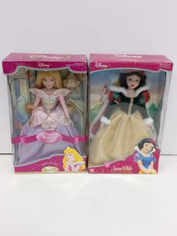Brass Key Disney Princesses Sleeping Beauty & Snow White Porcelain Dolls IOB