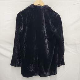 NWT Madewell WM's Black Crush Velvet Button Jacket Size SM alternative image