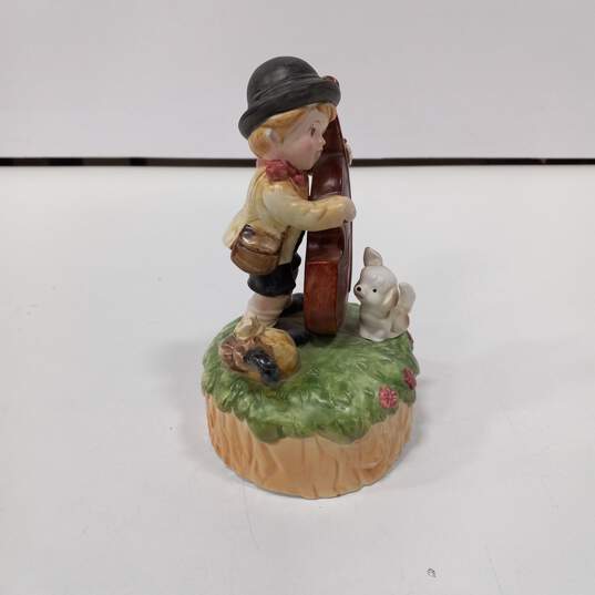 Vintage Music Box Boy playing Cello image number 4