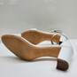 WOMEN'S NATURALIZER WHITE LEATHER ANKLE STRAP BLOCK HEEL SZ 11 image number 5