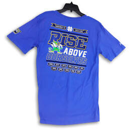 NWT Mens Blue Notre Dame College Short Sleeve Activewear T-Shirt Size Large alternative image