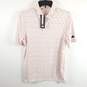 Adidas Men White Coral Printed Polo Shirt  S NWT image number 1