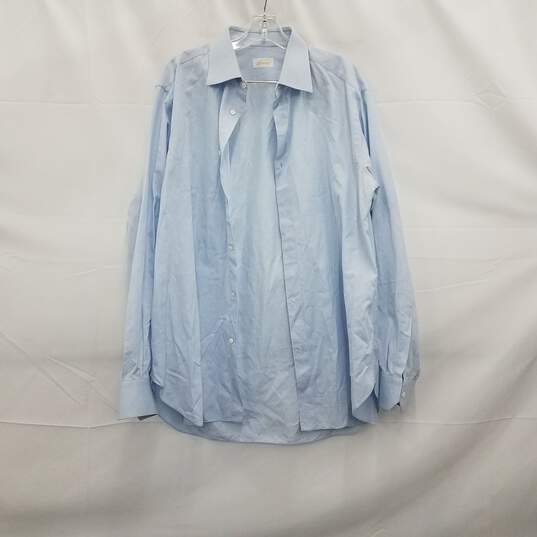 Brioni Blue Dress Shirt Size 43/ 17 image number 1