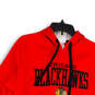 Mens Red Chicago Blackhawks Long Sleeve Pullover Hoodie Size Medium 38-40 image number 3