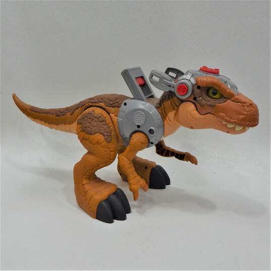 Imaginext Large 2018 T Rex Dinosaur Toy | Jurassic World Sounds & Lights image number 1