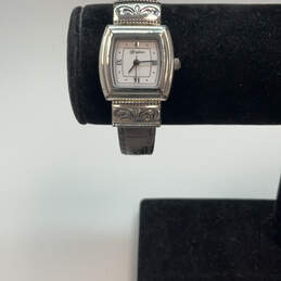 Designer Brighton Waterford Silver-Tone Adjustable Strap Analog Wristwatch