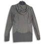 Womens Gray Heather Long Sleeve Hooded Activewear Full-Zip Jacket Size 8 image number 2