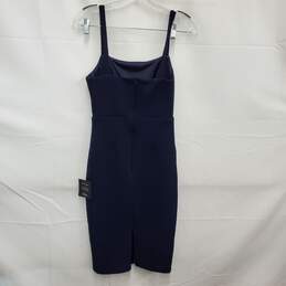 NWT Lulus WM's Navy Blue Ribbed Bodycon Midi Dress Size SM alternative image