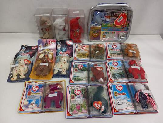 14pc Bundle of Assorted TY Beanie Babies IOB image number 1