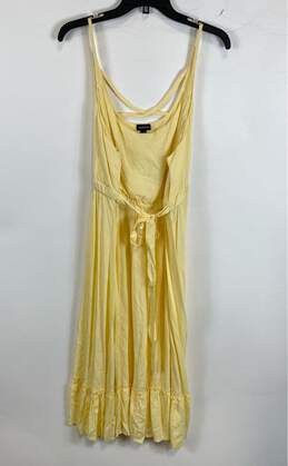 NWT Torrid Womens Yellow Scoop Neck Sleeveless Maxi Dress Size X Small alternative image