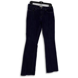 Womens Blue 515 Denim Dark Wash Pockets Stretch Bootcut Jeans Size 8L