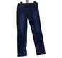 Womens Blue Denim Dark Wash Belt Loops 5 Pocket Skinny Leg Jeans Size S image number 3