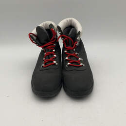 Women Gary Red Round Toe Block Heel Lace Up Ankle Boots Size 8 alternative image